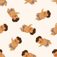 Sumo seamless pattern N6