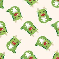 animal dragon cartoon seamless pattern