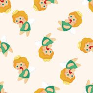 angel seamless pattern N7