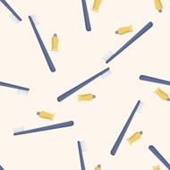 Travel equipment toothbrush seamless pattern