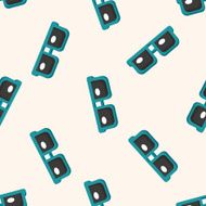 Travel equipment sunglasses seamless pattern