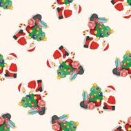 santa claus seamless pattern N6