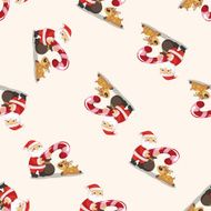 santa claus seamless pattern N8