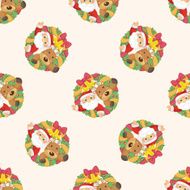 santa claus seamless pattern N9