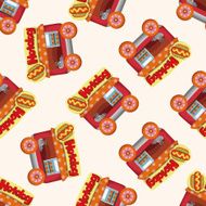 style dining car seamless pattern N10