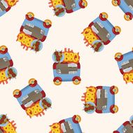 style dining car seamless pattern N14