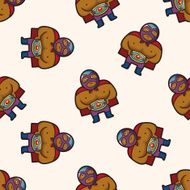 Wrestler seamless pattern N7