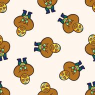 Wrestler seamless pattern N8
