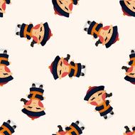 Chinese people seamless pattern N7