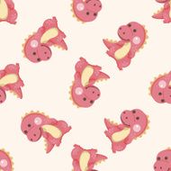 dinosaur cartoon seamless pattern N2