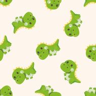 dinosaur cartoon seamless pattern N3