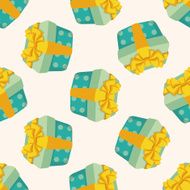 birthday presents seamless pattern