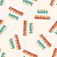 birthday candle seamless pattern