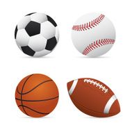 Soccer Football Basketball and Baseball