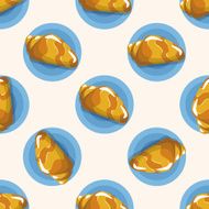 sea animal shell cartoon seamless pattern