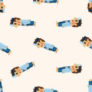 people theme doctor seamless pattern N9