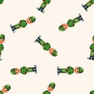 people theme soldier seamless pattern N7