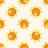 Space sun seamless pattern