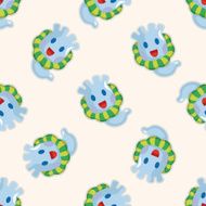 bizarre monster seamless pattern N4