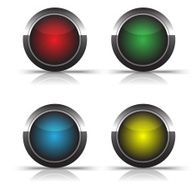 Vector glossy buttons N2