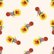 circus animal seamless pattern