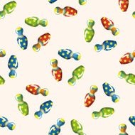circus performance props seamless pattern