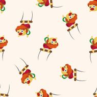 circus clown seamless pattern N2