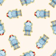 Robot seamless pattern N9