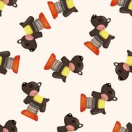 Amusement park facilities seamless pattern N9