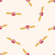 Amusement park facilities seamless pattern N12