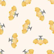 Home appliances theme lamp seamless pattern