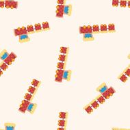 Amusement park facilities seamless pattern N20