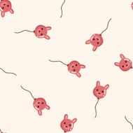 Amusement park balloons seamless pattern N2