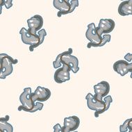 Pirate anchor seamless pattern