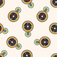 pirate compass seamless pattern