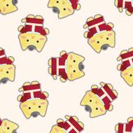 cat cartoon seamless pattern N3