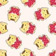 cat cartoon seamless pattern N7