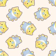 cat cartoon seamless pattern N8