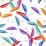 Seamless pattern with umbrellas EPS 10