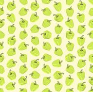 Seamless colorful background made of light green pepper