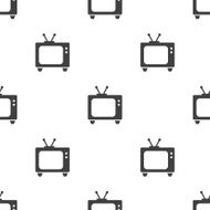 tv vector seamless pattern