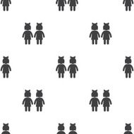 couple vector seamless pattern