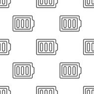 full battery vector seamless pattern