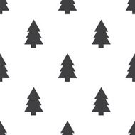 fir-tree vector seamless pattern