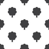 tree vector seamless pattern