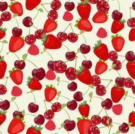Seamless colorful background made of strawberry raspberry