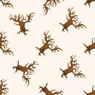 Halloween tree seamless pattern