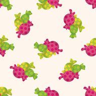 Halloween candy seamless pattern