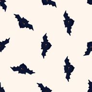 Halloween Bat Seamless Pattern N3