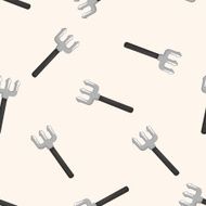 Halloween devil fork seamless pattern